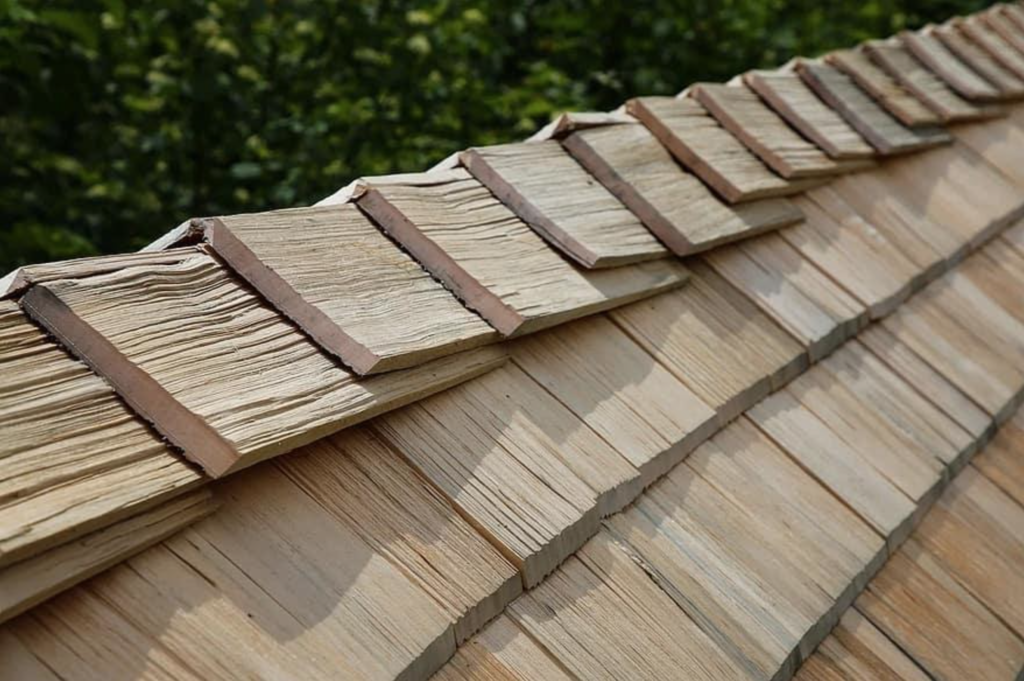 wood roof shingles