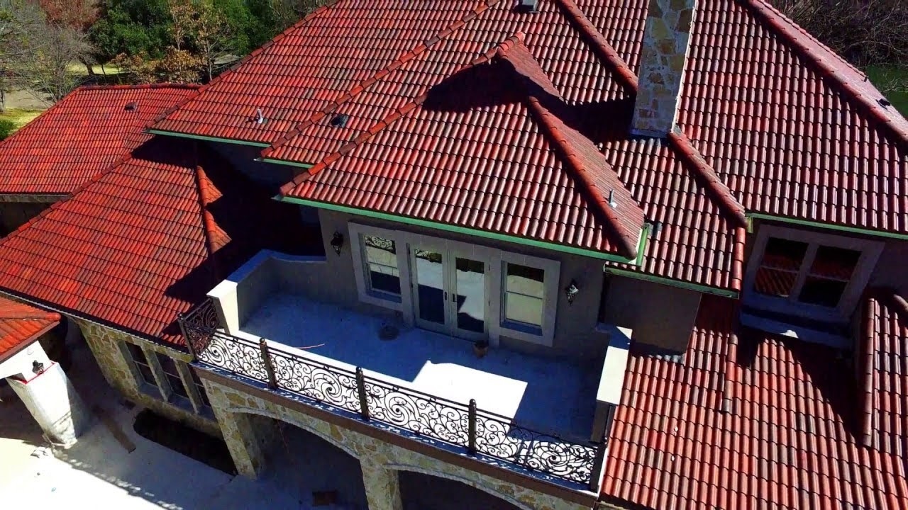 red tile roof shingles