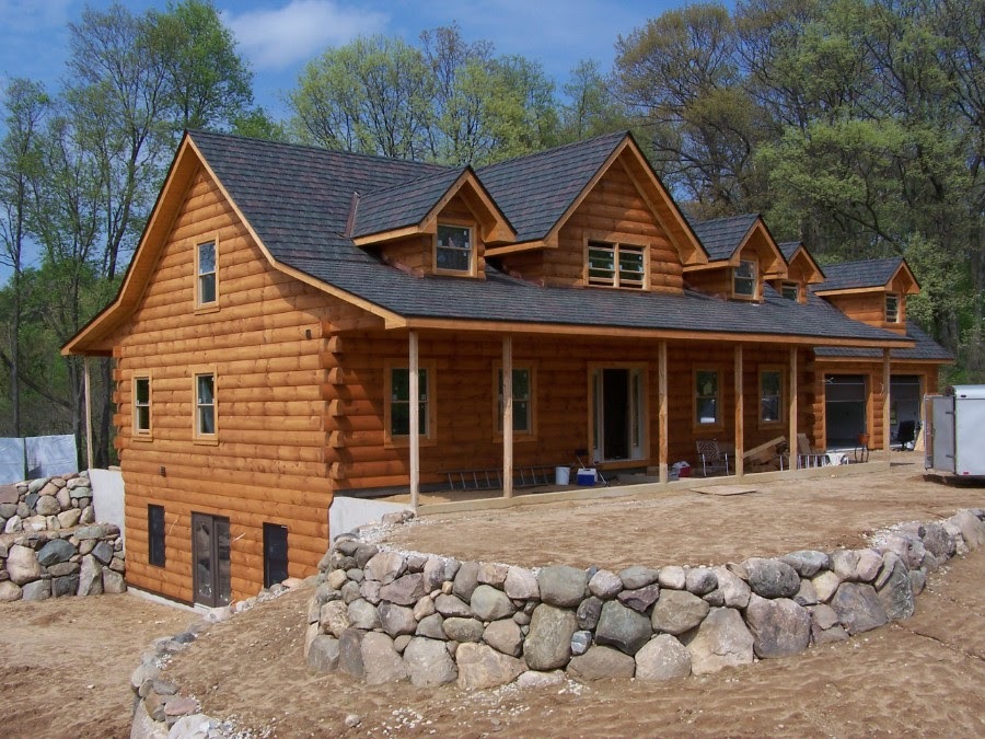 log cabin roof color