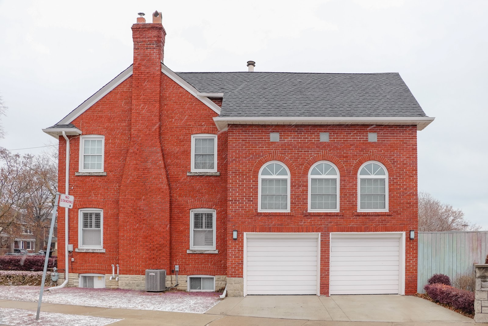 Red-Brick Houses with White Undertones